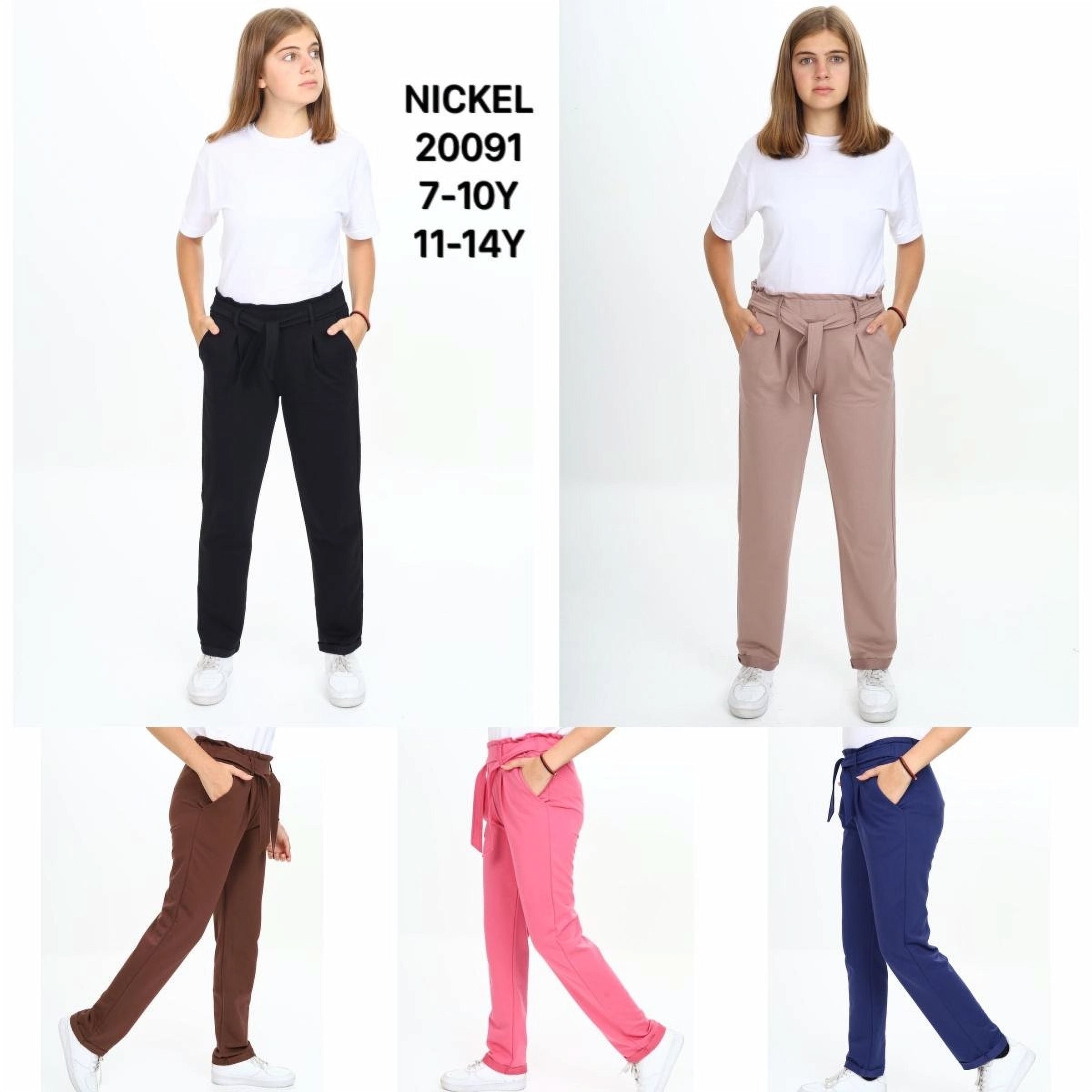 NICKEL 20089 Girls' High-Waist Flare Leggings - (7-10 years)
