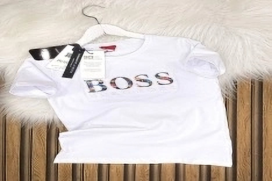 BOSS Kids Logo Cotton T-Shirt - White