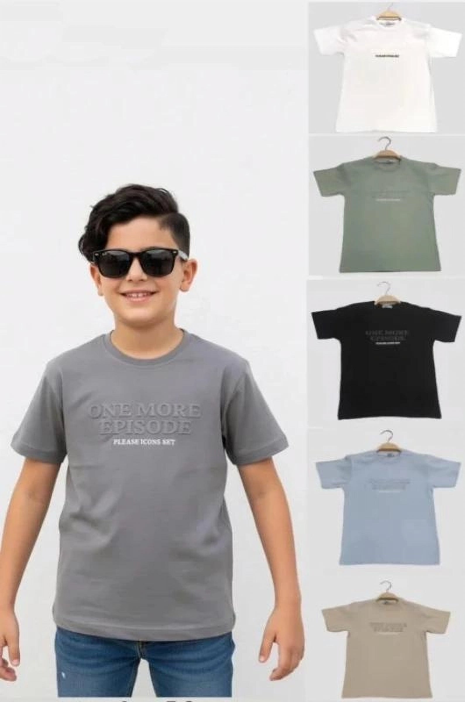 One More Episode" Youth Graphic T-Shirt" - Green (1-4 year)