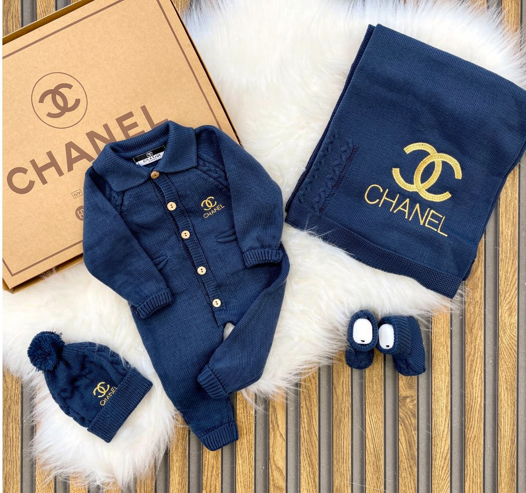 Baby Clothing Set - Dark Blue (0-6 months)