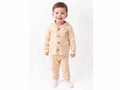 Cloud-Soft Ribbed Essential Baby Bodysuit Set - Beige (9-24 months)