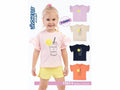 Divonette Girl's "I NEED A DRINK" Graphic Cotton T-Shir - Lacivert (6-24 months)