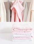 Ultra-Soft Honeycomb Textured Hooded Baby Swaddle Towel-Pudra