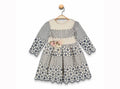 Long-Sleeve Floral Print A-Line Dress for Girls - (1-4 Years)