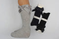 Girls' Vintage Ruffle & Bow Knee-High Socks  - 7-8 Years