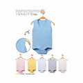 Premium Ribbed Cotton Sleeveless Baby Bodysuit Set - Pink (1-3 months)