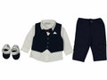 The Little Gentleman Gala Suit  Set - Dark Blue (3-6 months)