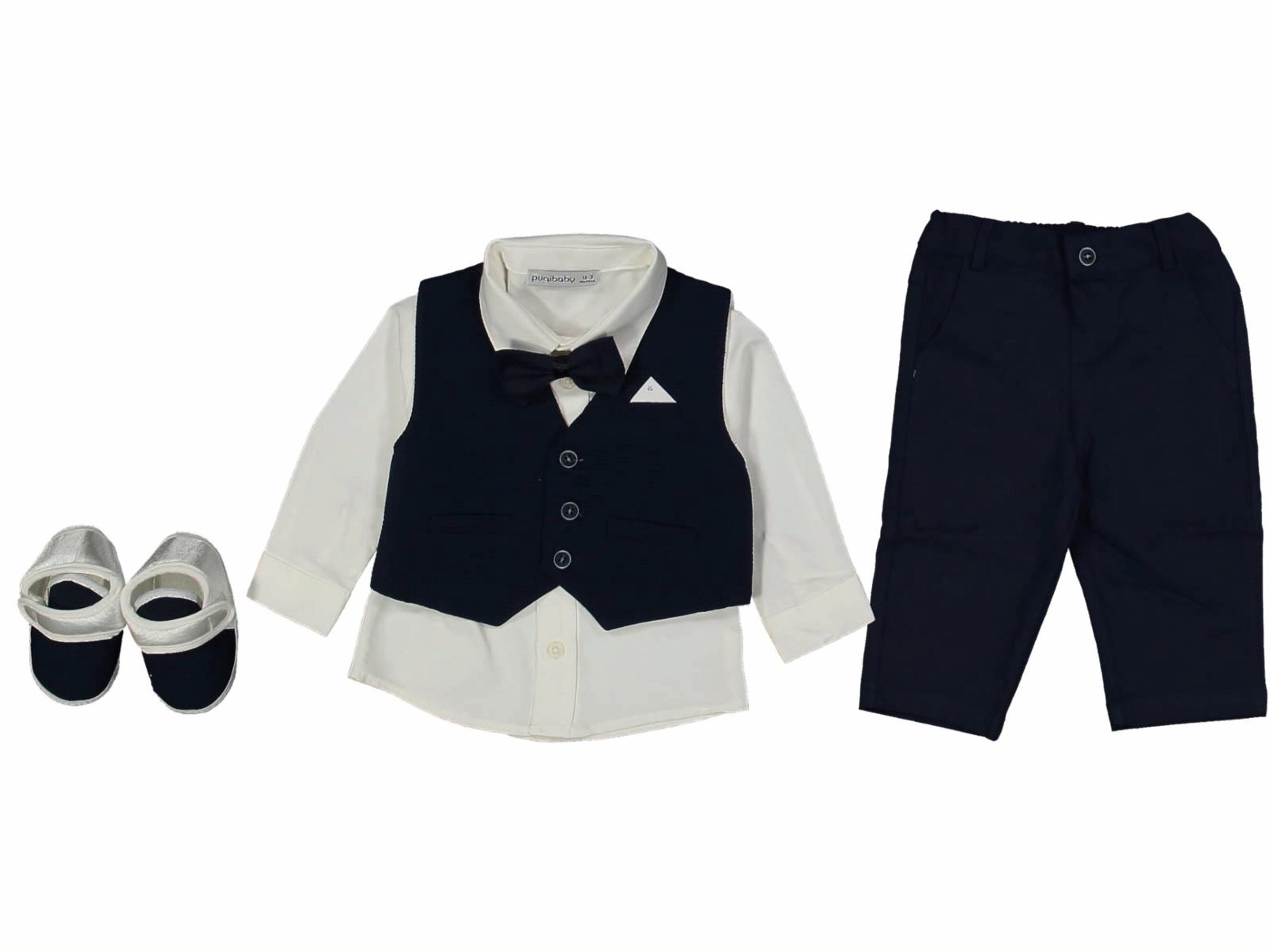 The Little Gentleman Gala Suit  Set - Dark Blue (3-6 months)