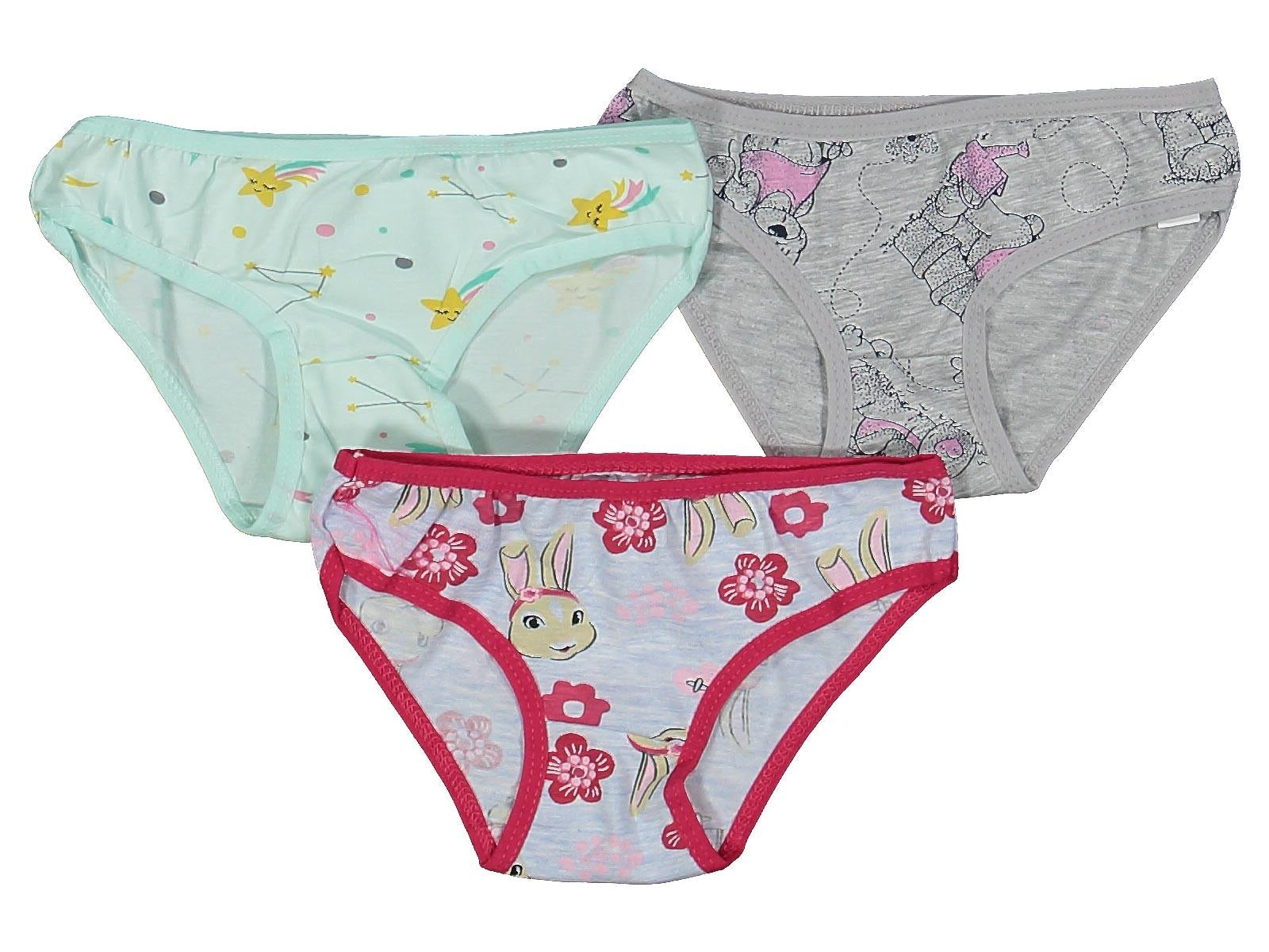 Whimsical Bunny & Floral Underwear Set (4-5 years)