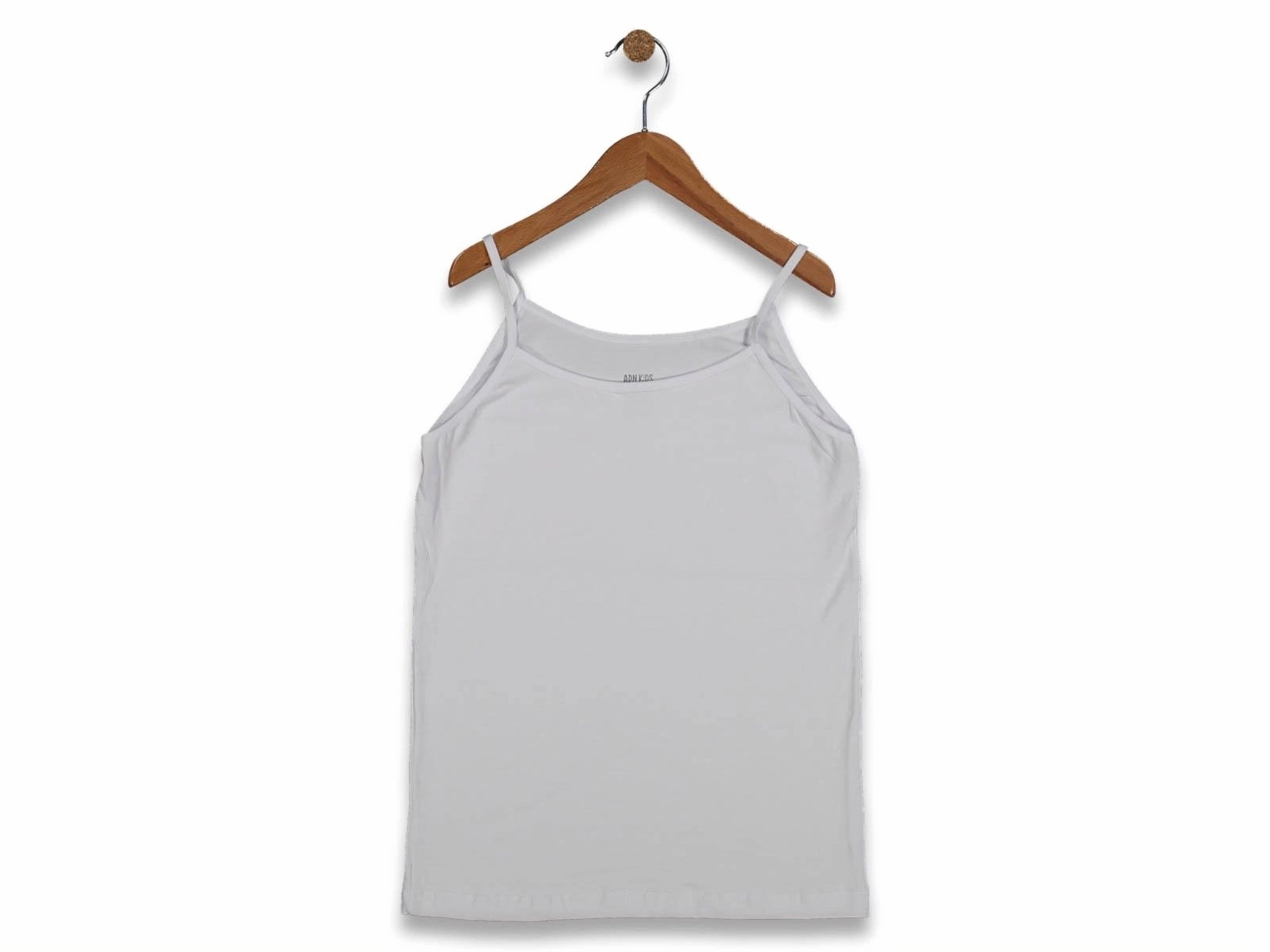 White Ribbed Knit Tank Dress -10-11years
