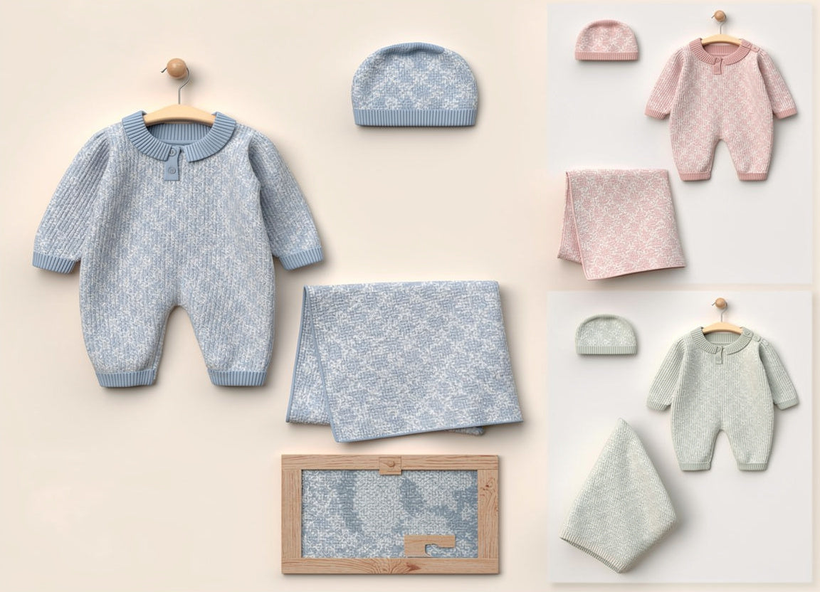 Baby Clothing Set - Blue (6-9 month)
