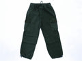 Kids' Relaxed-Fit Canvas Cargo Pants – Dark Green Khaki (6-10 years)
