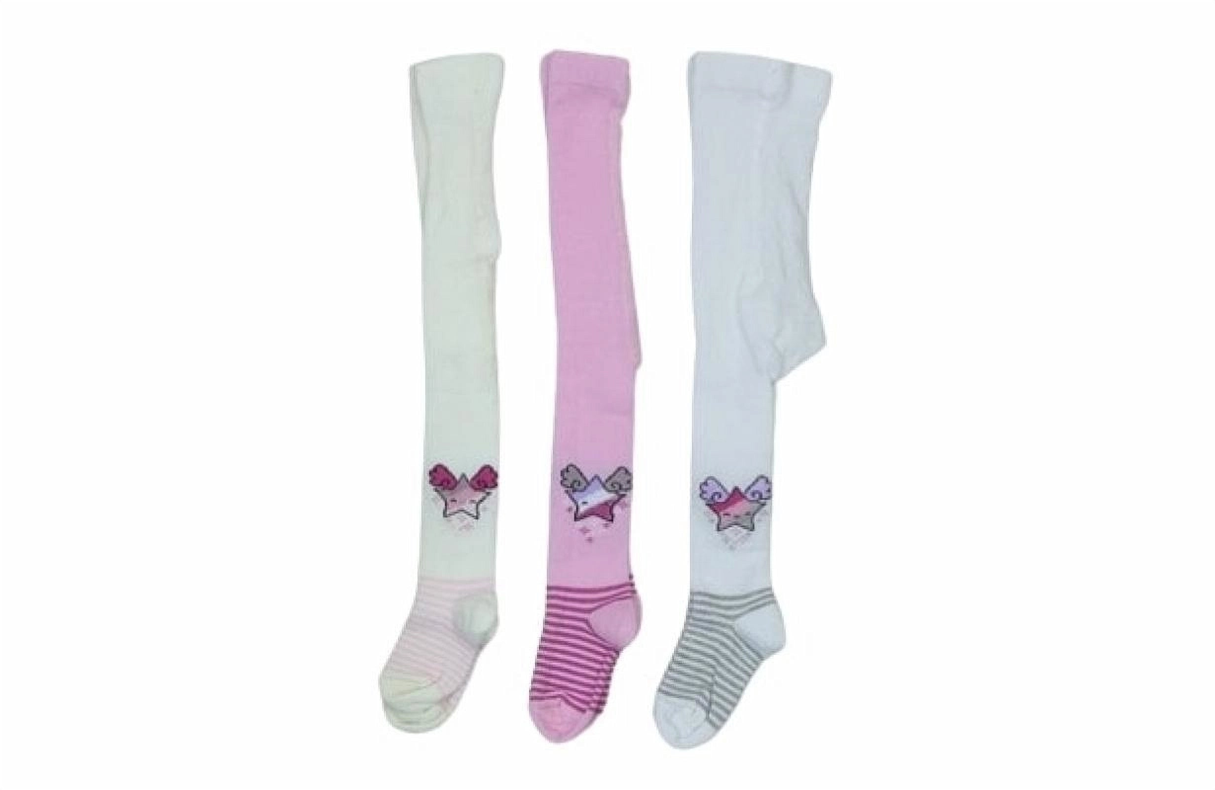 Girls' Kitty & Bow Cotton-Rich Knee-High Socks (3-Pack)