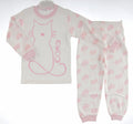 Girls' Adorable Cat & Pink Heart Pajama Set - Pink (4-6 years)