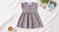 Girls’ Floral Ruffle Sleeve Button-Front Dress (3-4-5-6 years)