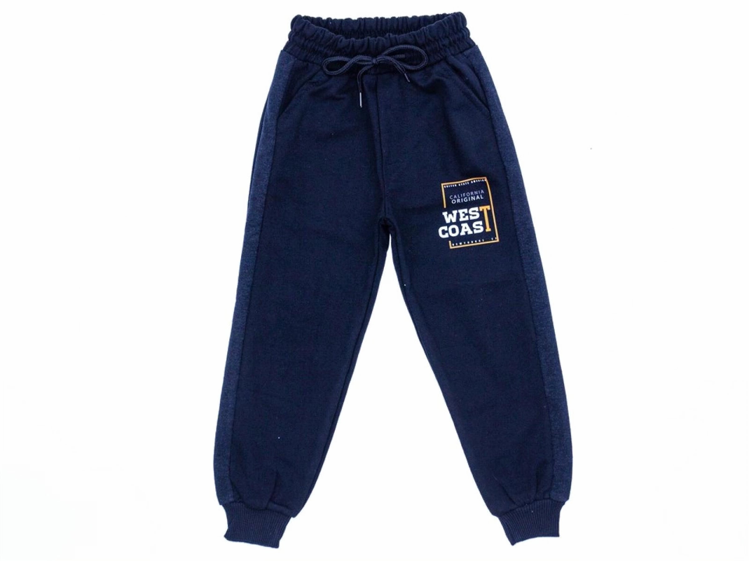 Boys' "West Coast" Graphic Jogger Sweatpants – Navy Blue