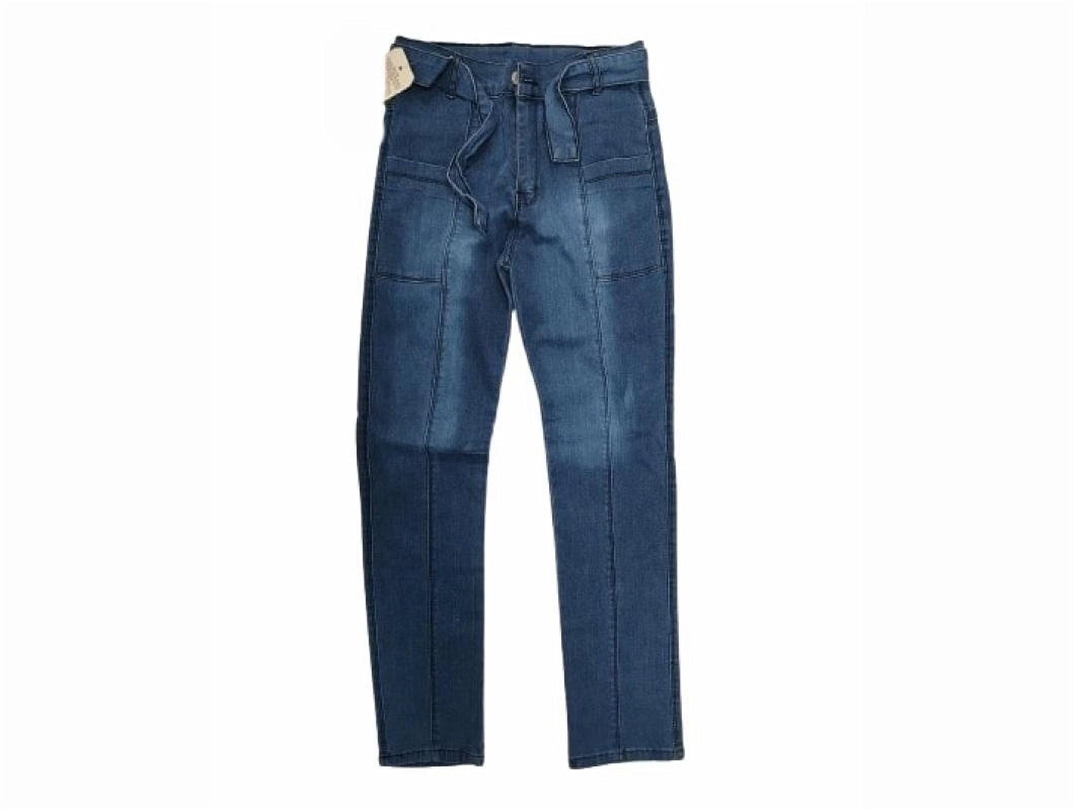 Kids' Classic Wide-Leg Denim Jeans - Dark Blue