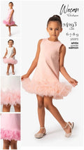 Wecan Exclusive Luxe 24293 Salmon Tulle Occasion Dress  - White (6-9 years)