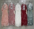 Elegant Blush Pink Ruffle Tulle Pageant Gown  - Pink (0-3 m)