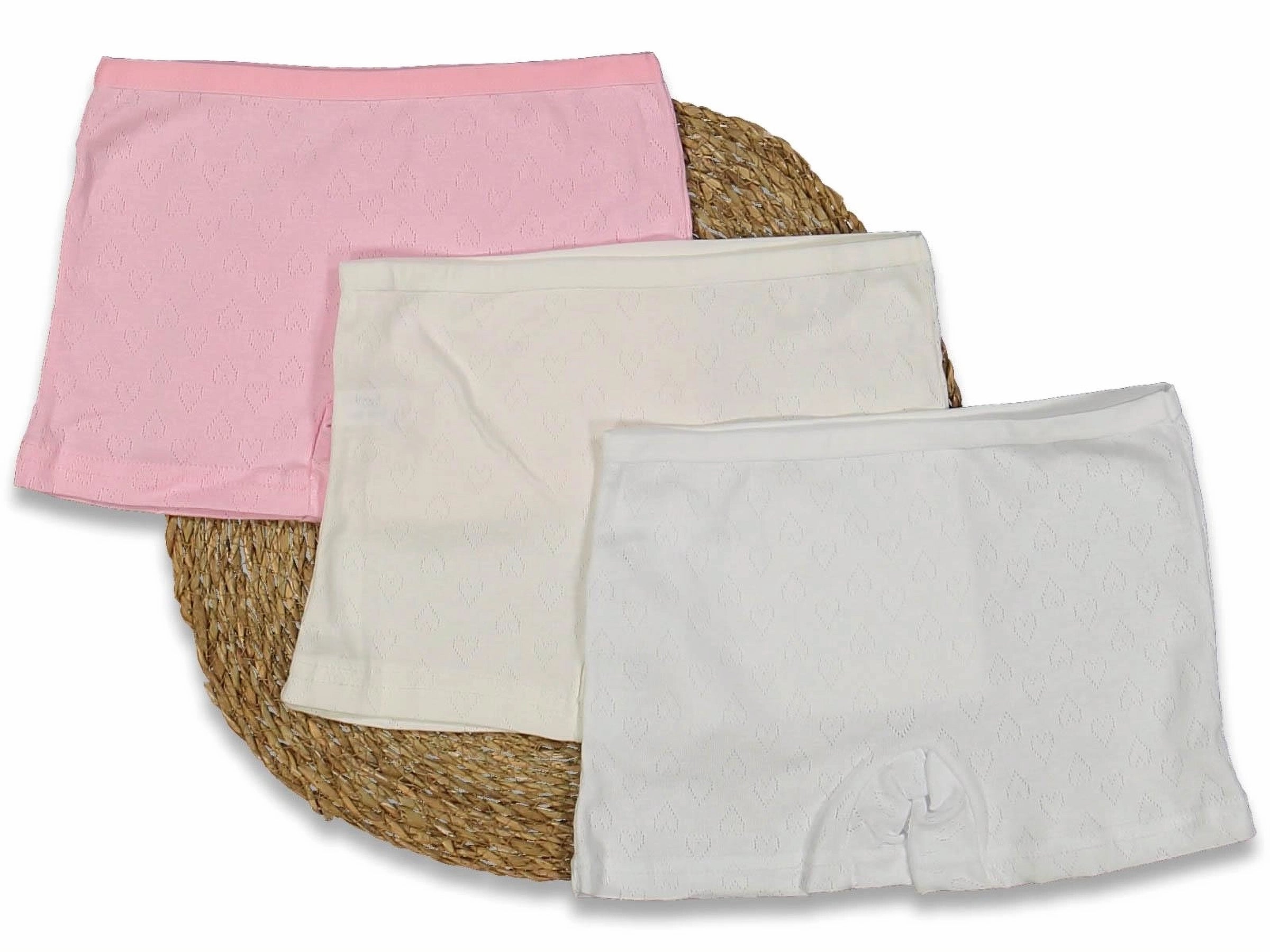 Lace-Trim Softness: Pastel Comfort Briefs -(10-11 years)