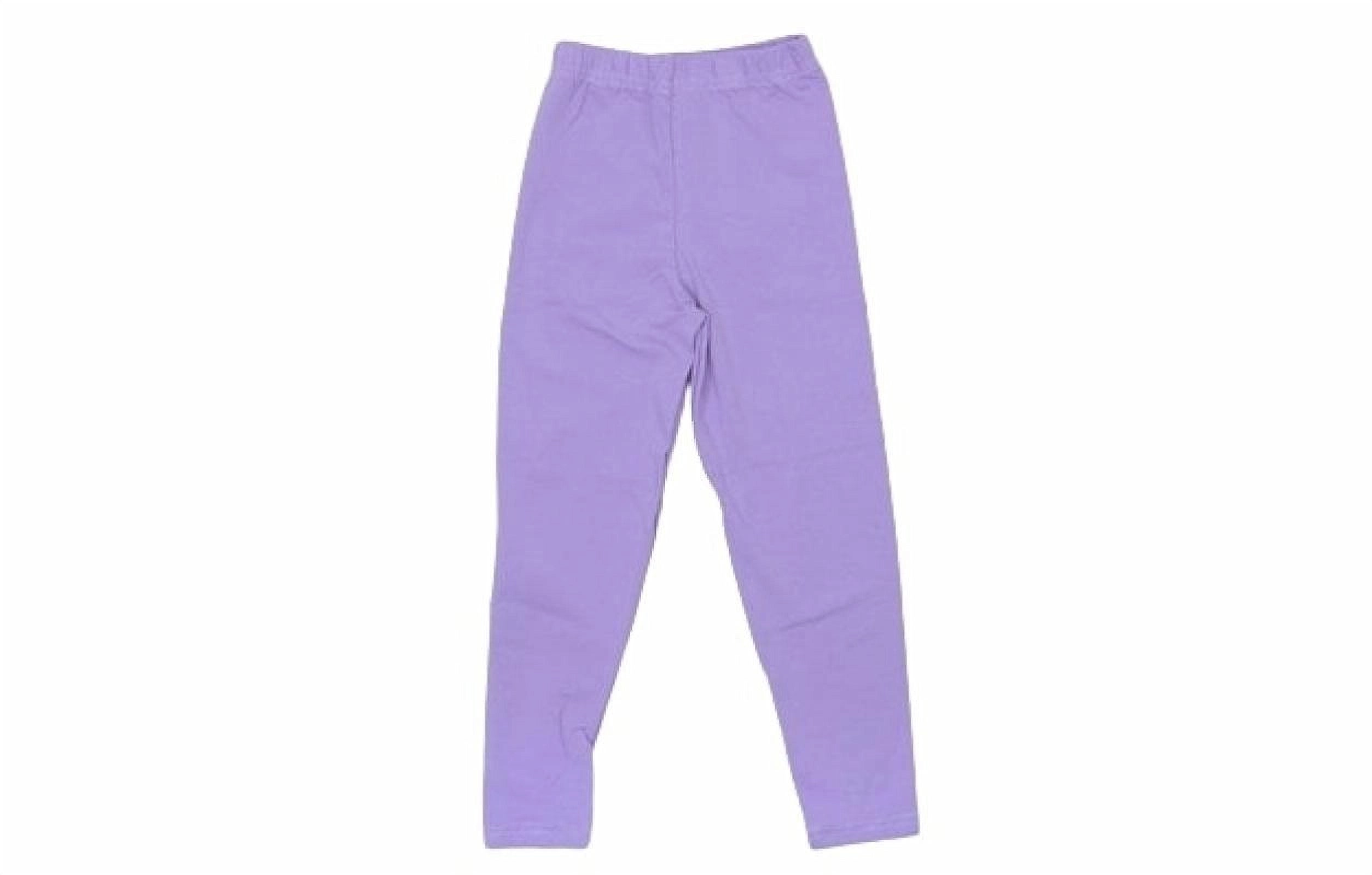 Kids' Ribbed Knit Leggings – Lavender Mist - Lilac (9-12 years)