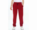 Kids' Essential Solid Red Jogger Pants- Red